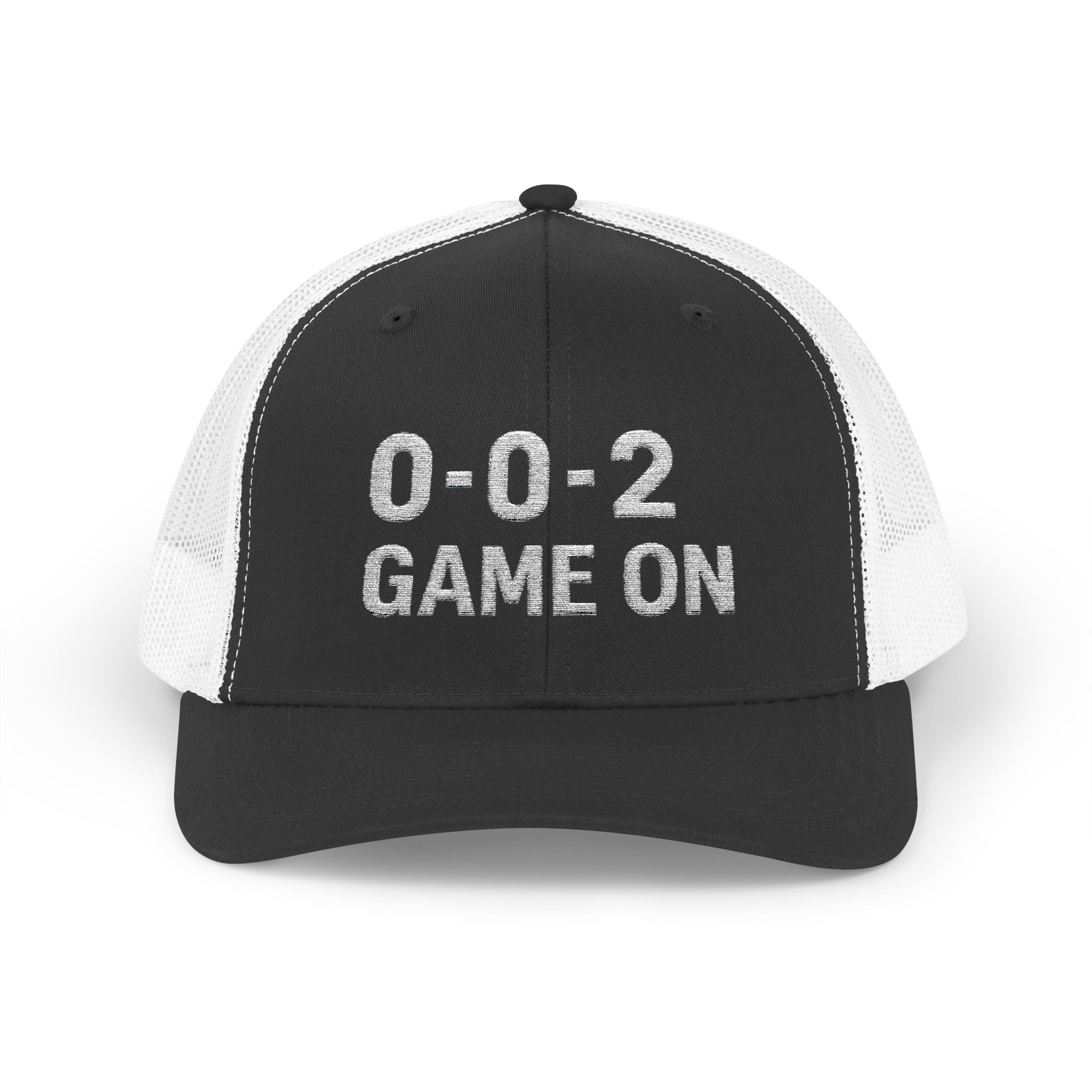 0-0-2 GAME ON Pickleball Trucker Cap (Yupoong 6606) – Embroidered Mesh Snapback