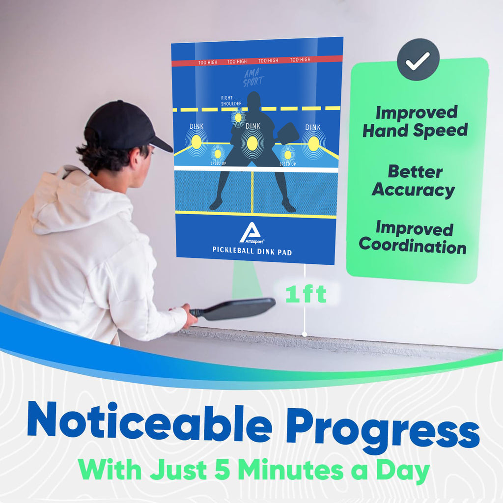 ピックルボール ディンク練習パッド｜吸盤固定・室内OK｜1人でコントロール練習