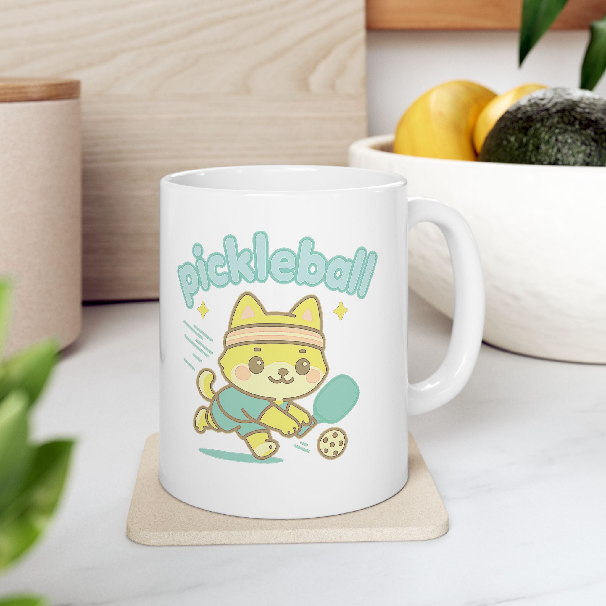 Shiba Pickleball Mug – Kawaii Dink Dog | Dishwasher & Microwave Safe | 11oz/15oz Ceramic