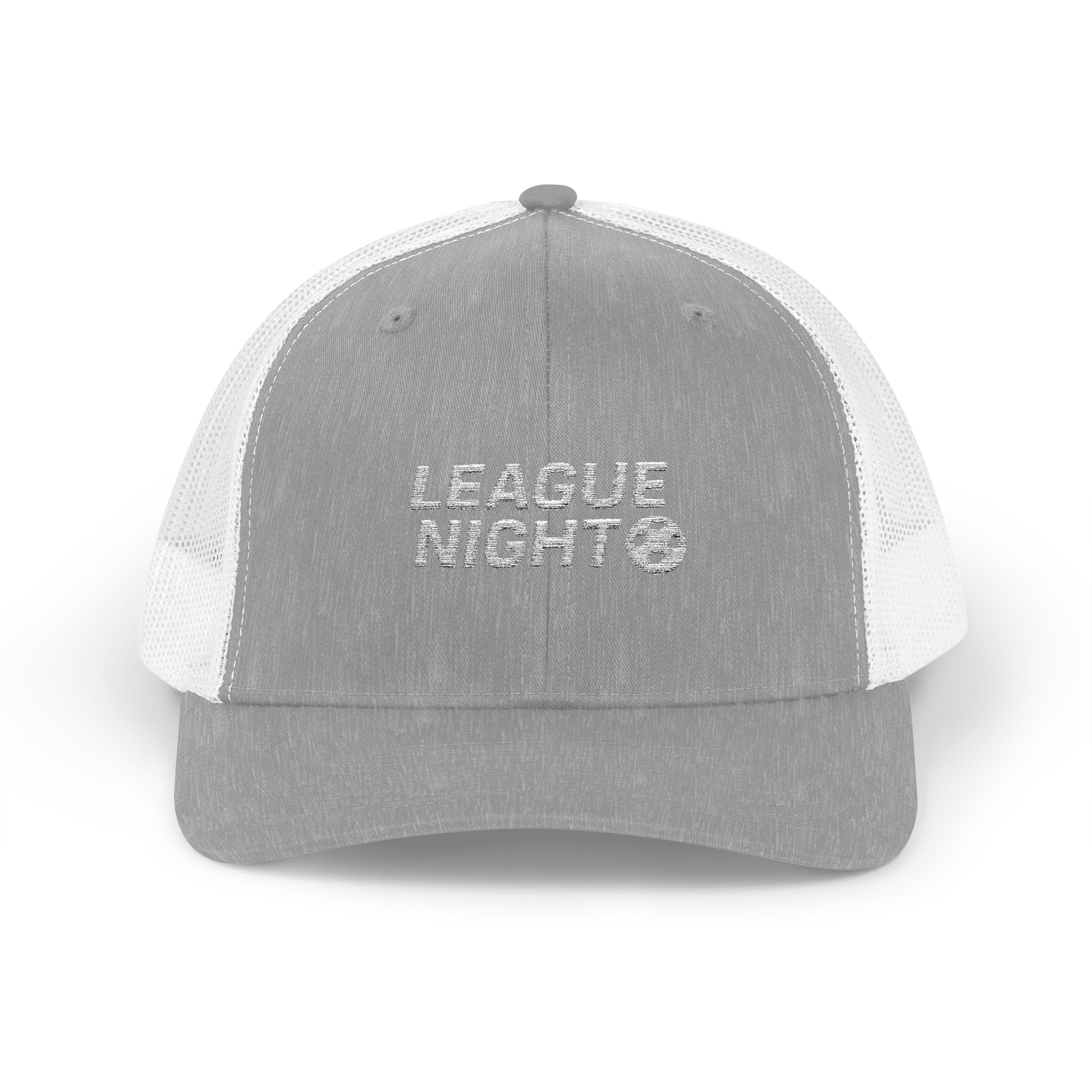 LEAGUE NIGHT Pickleball Trucker Cap – Embroidered Snapback (Yupoong 6606)