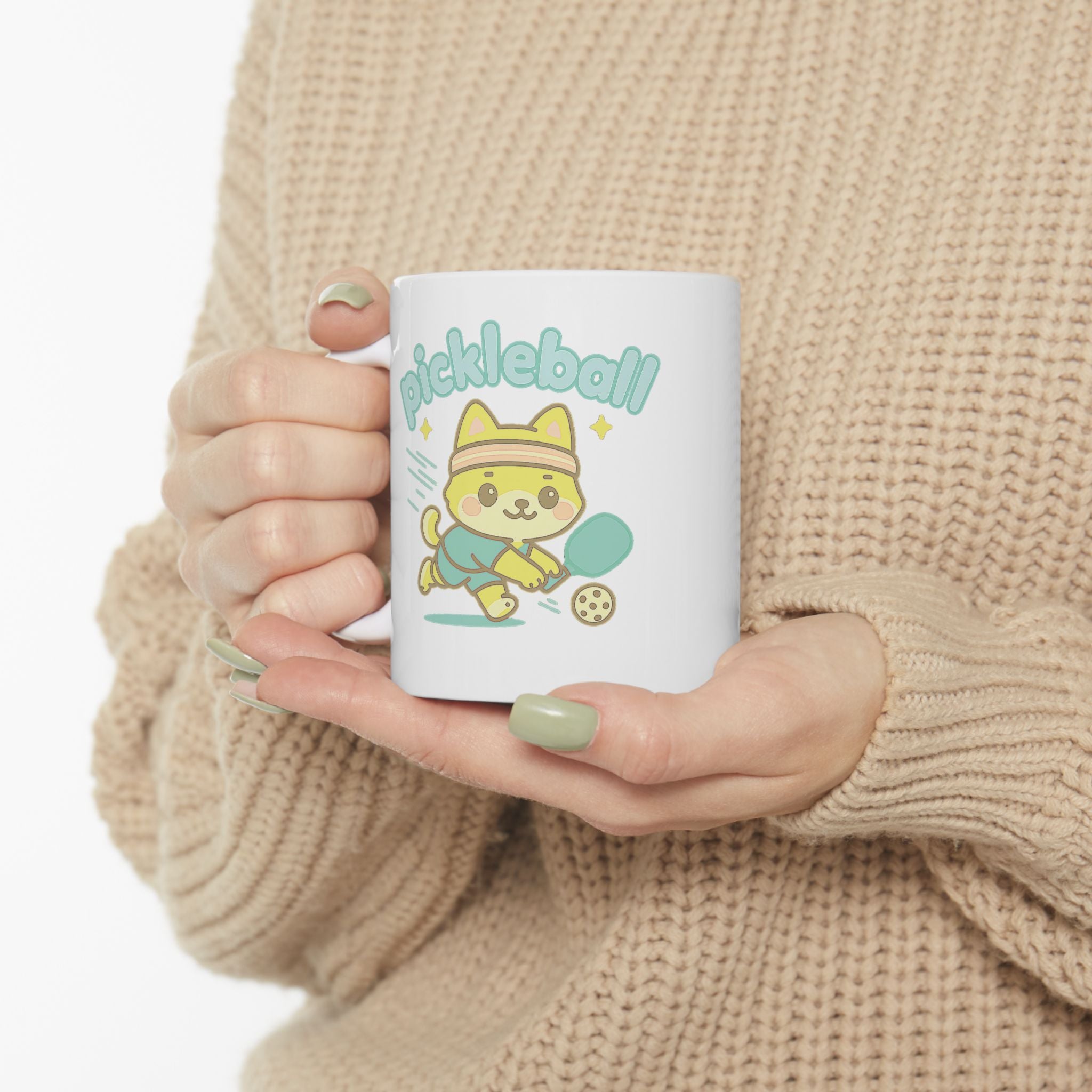 Shiba Pickleball Mug – Kawaii Dink Dog | Dishwasher & Microwave Safe | 11oz/15oz Ceramic