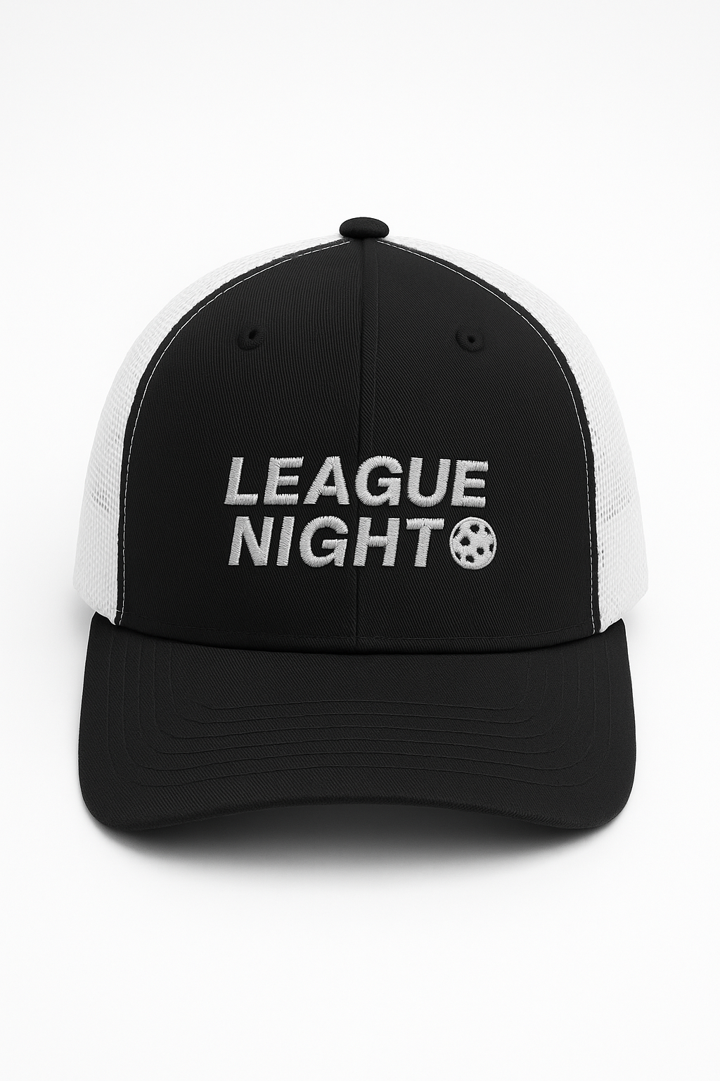 LEAGUE NIGHT Pickleball Trucker Cap – Embroidered Snapback (Yupoong 6606)